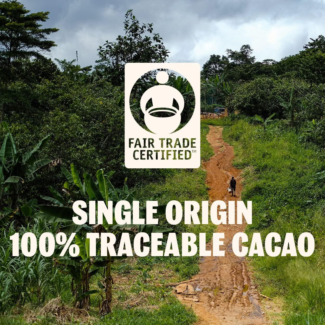 TCHO TCHO Holy Fudge 76% Dark Chocolate Bars (10 pack) | Single Origin, Plant Based, Organic & Fair Trade, | Non GMO, Non-Dairy, Vegan Chocolate, Soy Free (2.5oz each)