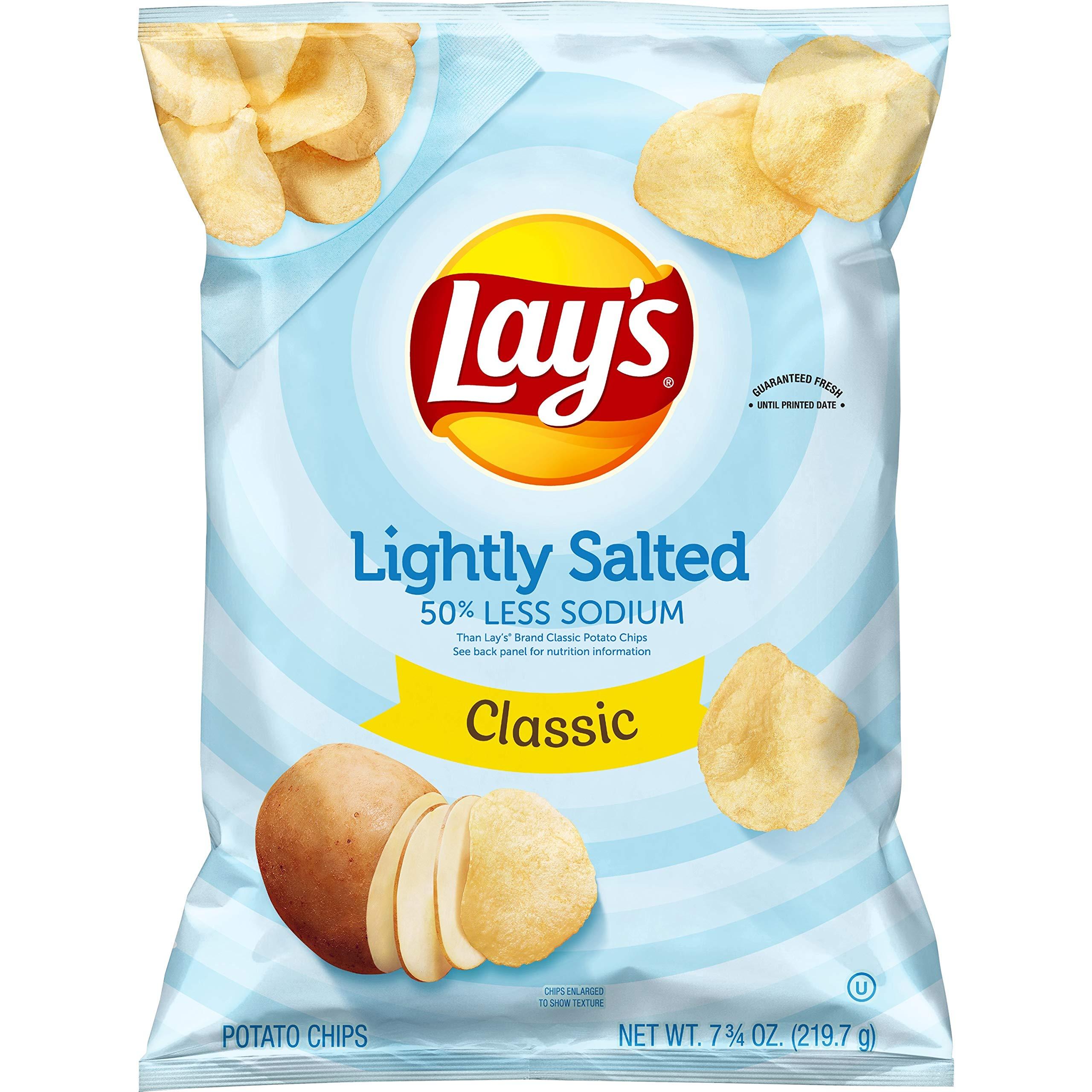 Lay\'s Lay\'s Potato Chips, Lightly Salted Snacks, 7.75oz Bag