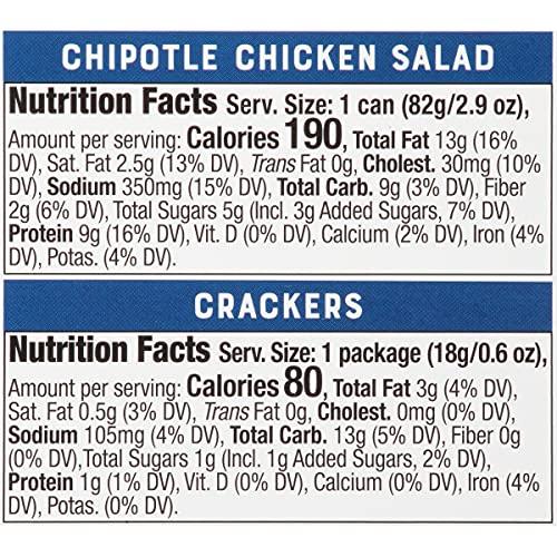 Bumble Bee Bumble Bee Snack On The Run Chipotle Chicken Salad with Crackers Kit, 3.5 oz (Case of 12) - Ready to Eat, Spoon Included - Shelf Stable & Convenient Protein Snack