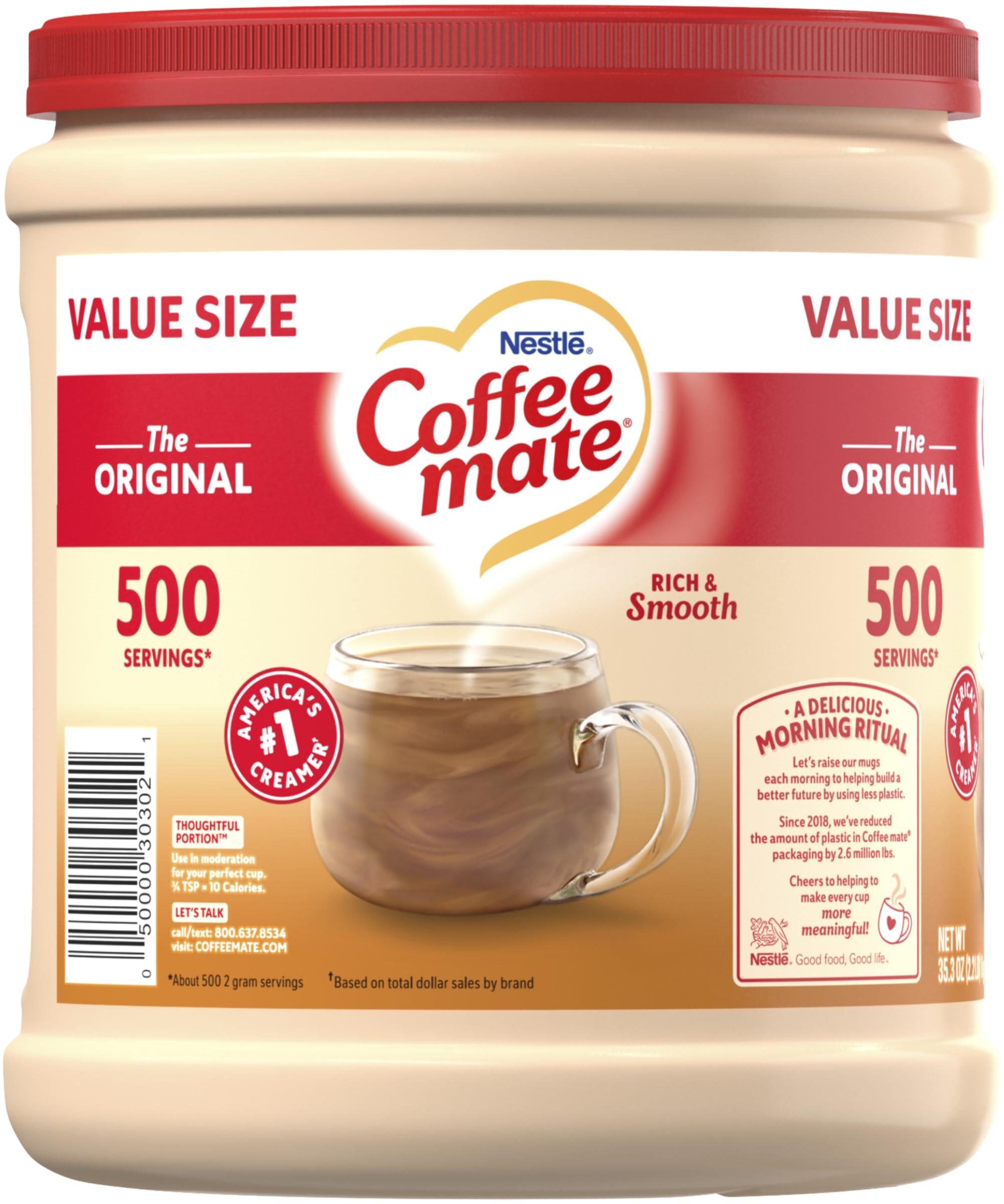 Coffee Mate Coffee mate Original Powder Creamer, 35.3 oz Canister with Stainless Steel Measuring Spoons