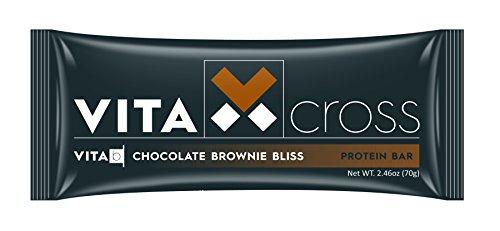 Vitacross Vitacross Chocolate Brownie Bliss Protein Bar, 12 Count, 20 Grams of Protein