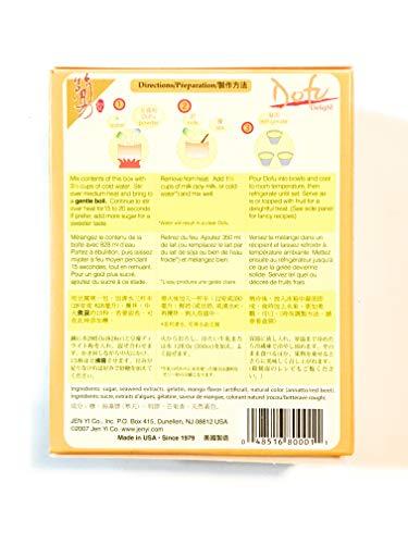 Agar 2 Pack Agar-Gelatin Dessert Dofu Delight(Mango Artificial Flavor)5 Oz Each And 2 Mustard Green Peas