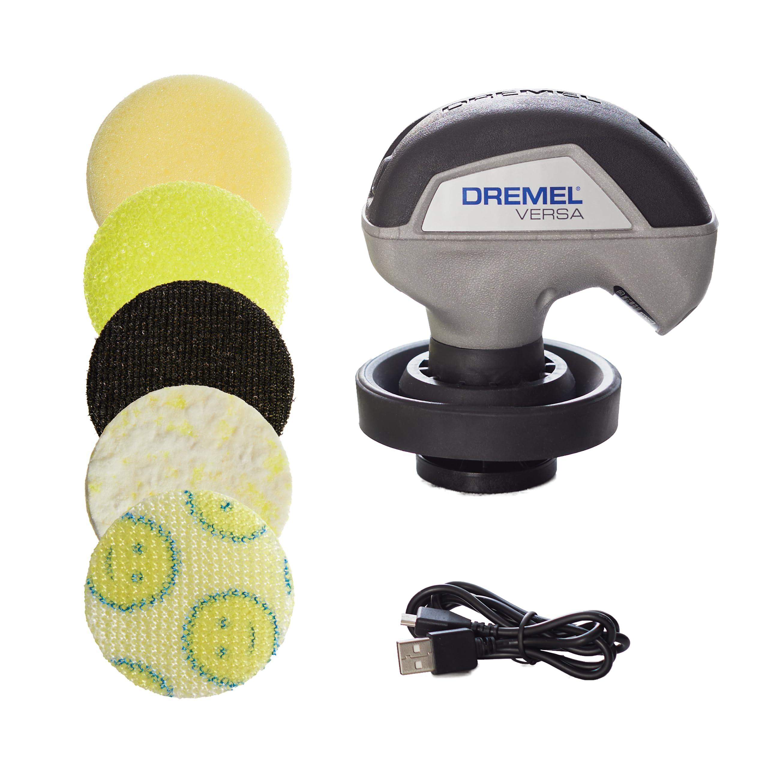 Dremel Dremel Versa Power Scrubber Kit with 5 Scrub Daddy Cleaning Sponge Pads - Waterproof Cordless Electric Spin Scrubber, High Speed, Multi-Surface Cleaning for Kitchen, Household, and Bathroom, PC10-07