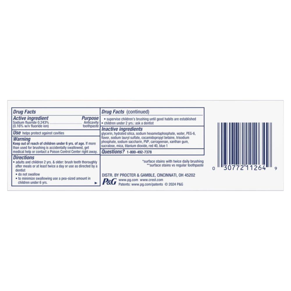 Crest Crest 3D White Brilliance Luminous Purple Teeth Whitening Toothpaste, 4.6 oz Pack of 3, Anticavity Fluoride Toothpaste, Fights 100% More Surface Stains, 24 Hour Active Stain Prevention