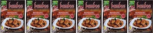 Bamboe bamboe - RENDANG - INDONESIAN DRY CURRY PASTE - INDONESIAN INSTANT SPICES - 6 x 1.2 OZ /36 g - Product of Indonesia by Bamboe