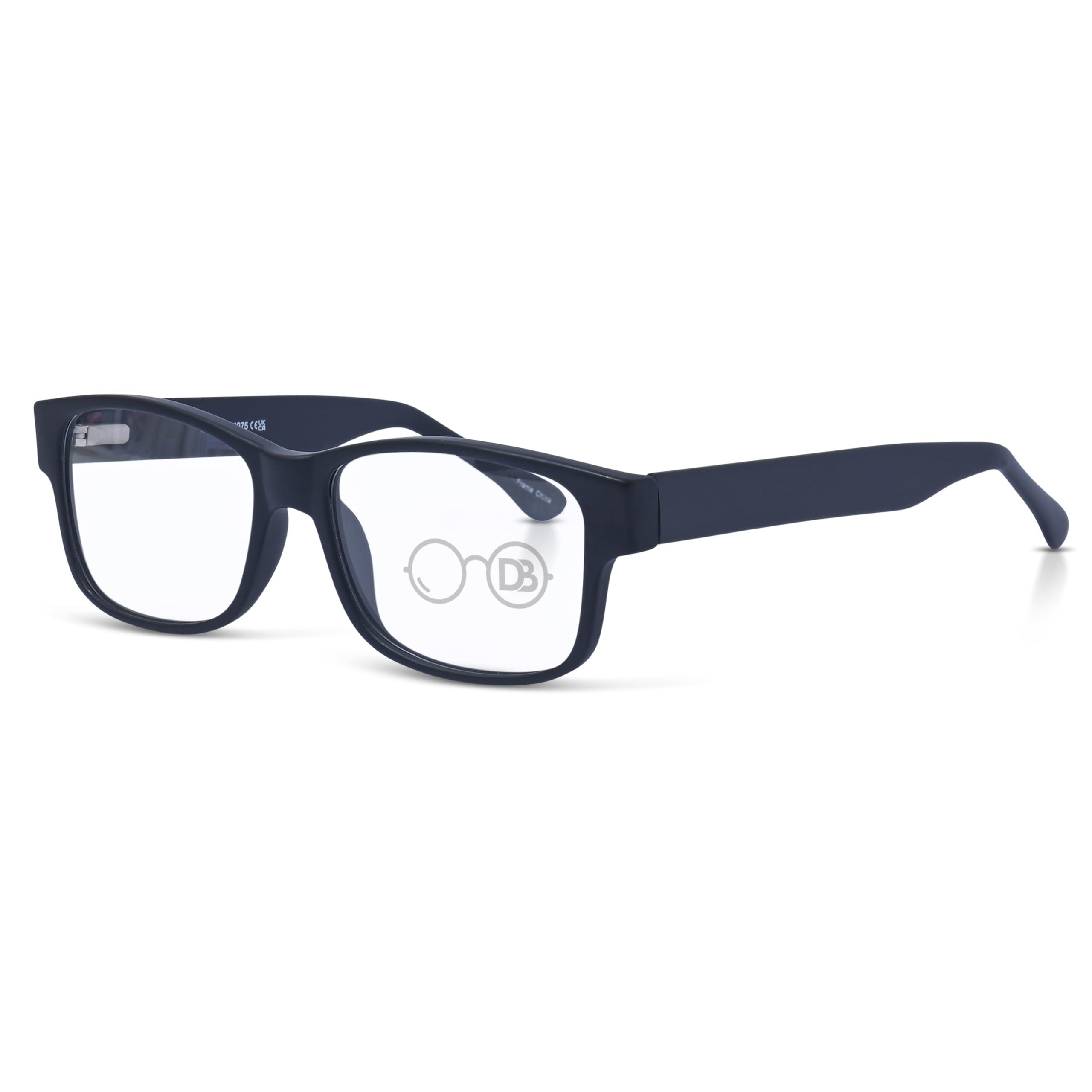 DEBSPECS DEBSPECS XXL Optical Reading Glasses - Extra Large Magnifying Reading Glasses With 160mm Wide Frames - 2 Colors (Black, 2.5, Diopters) Custom Made To Order