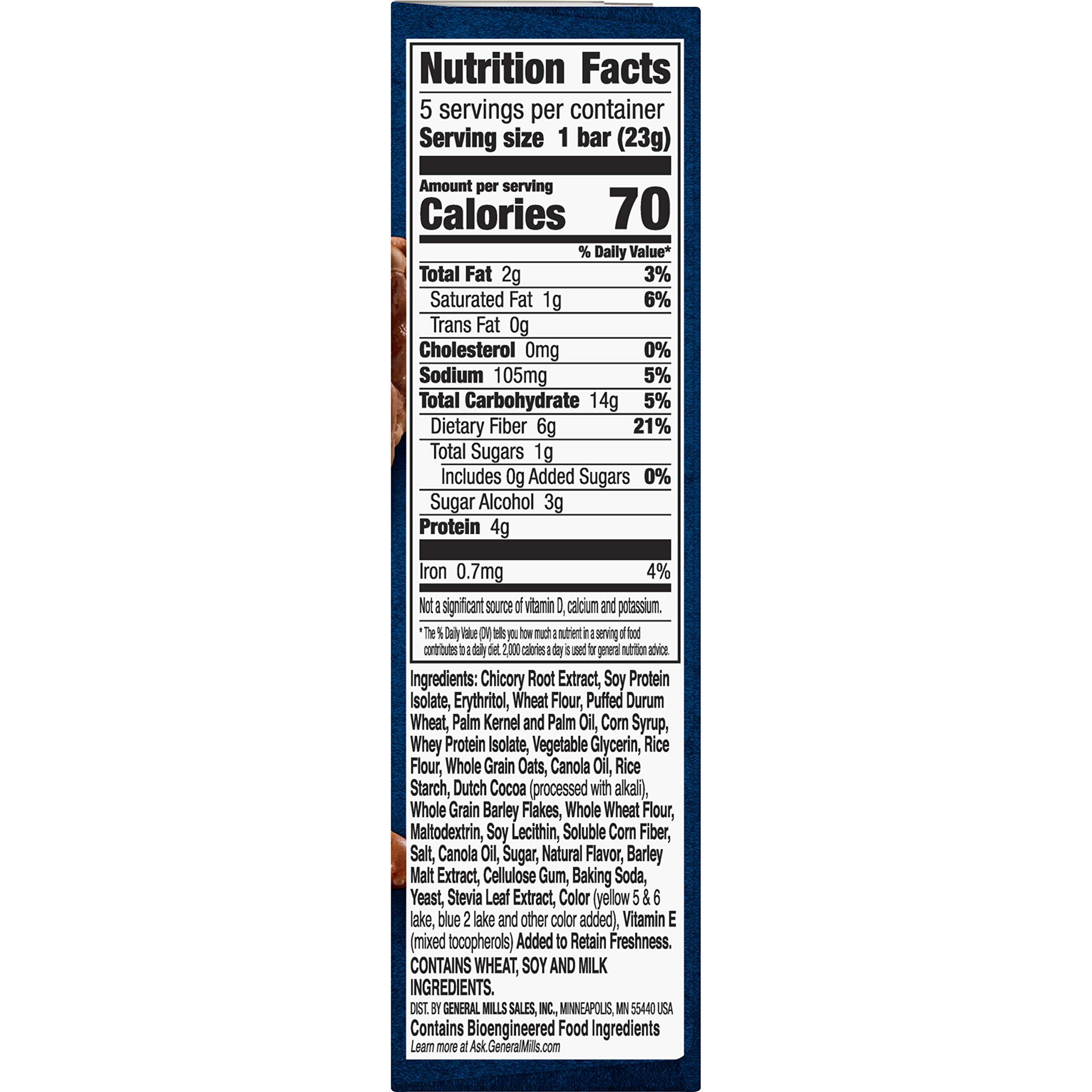 Fiber One Fiber One 70 Calorie Chocolate Caramel & Pretzel, 5 Bars