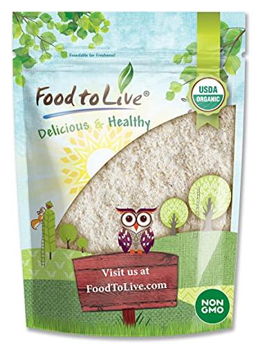 Food to Live Food to Live Organic Whole Wheat Pastry Flour, 1.5 Pounds - Non-GMO, Finely Ground, Unbleached, Unbromated, Vegan, Kosher, All Natural, No Preservatives, Bulk, Product of the USA