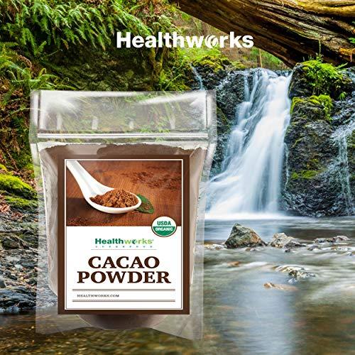 Healthworks Healthworks Cacao Powder (48 Ounces / 3 Pounds) | Cocoa Chocolate Substitute | Certified Organic | Sugar-Free, Keto, Vegan & Non-GMO | Peruvian Bean/Nut Origin | Antioxidant Superfood