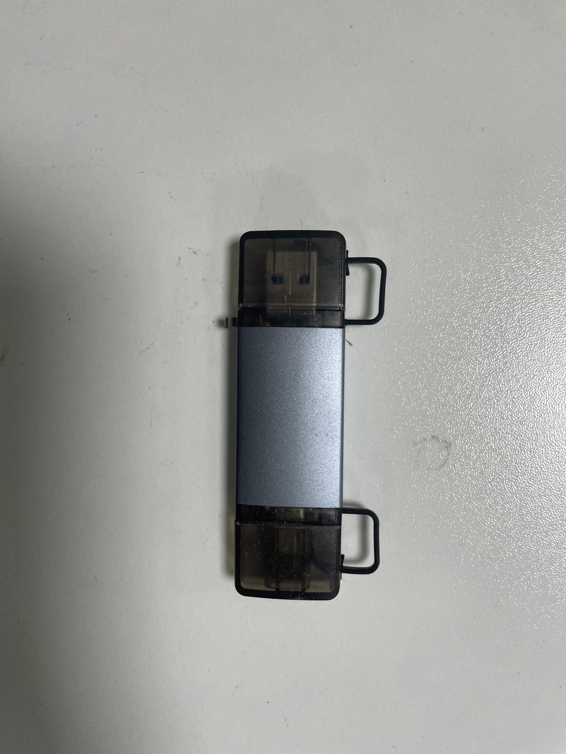 Ulyuhoda USB 3.0 SD Card Reader, 2 Slots Memory Card Reader with a Build-in Micro SD Card Cap for SDXC/SDHC/UHS-I SD Cards, TF/Micro SD Cards Reader