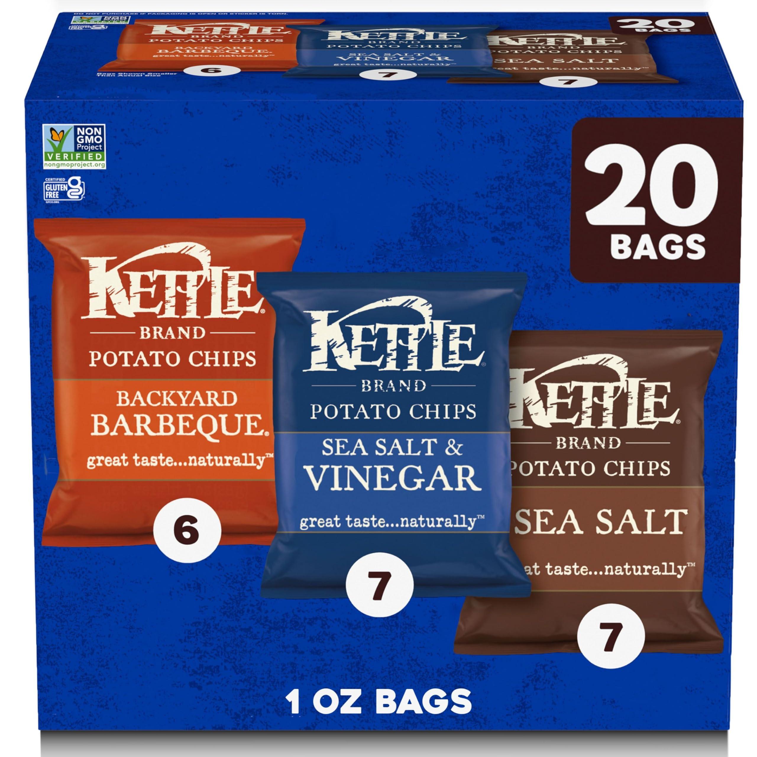 Kettle Brand Kettle Brand Potato Chips Variety Pack, 1 Oz, 20 Ct
