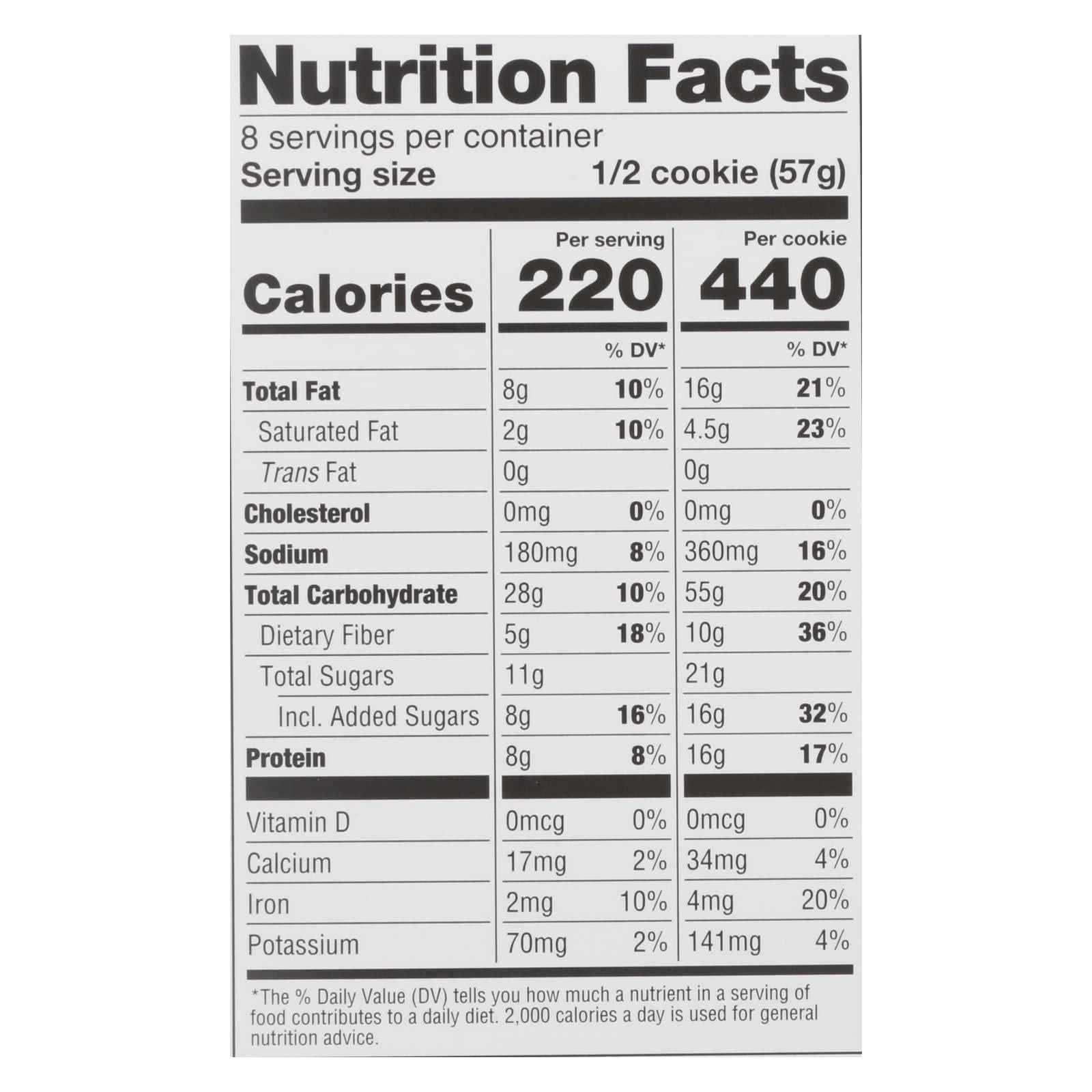 Lenny & Larry's Lenny & Larry\'s The Complete Cookie, Peanut Butter Chocolate Chip, Soft Baked, 16g Plant Protein, Vegan, Non-GMO, 4 Ounce Cookie (Pack of 12)