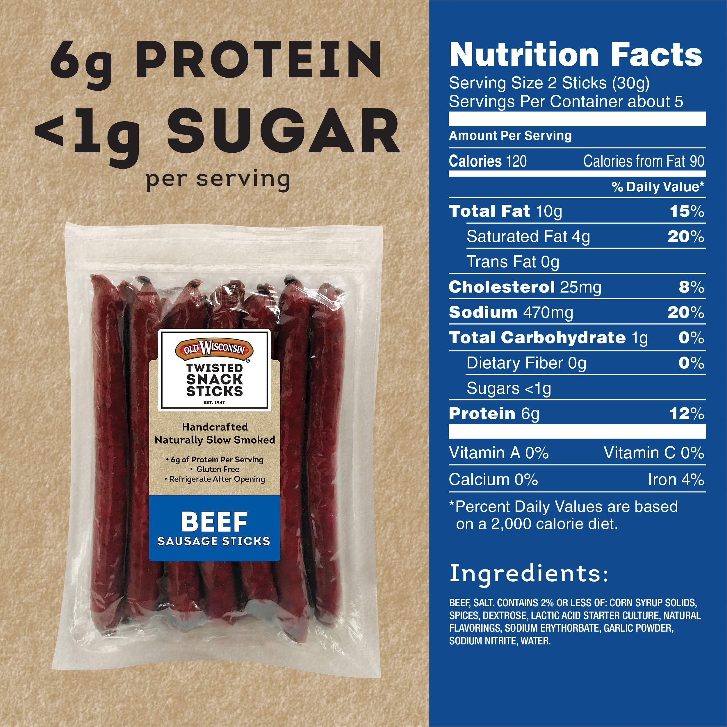 Old Wisconsin Old Wisconsin Beef Deli Sticks, 5 Ounce Package (Pack of 2)