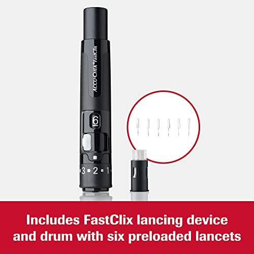 Accu-Chek Accu-Chek FastClix Diabetes Lancing Device with 6 FastClix Lancets for Diabetic Blood Glucose Testing (Packaging May Vary)