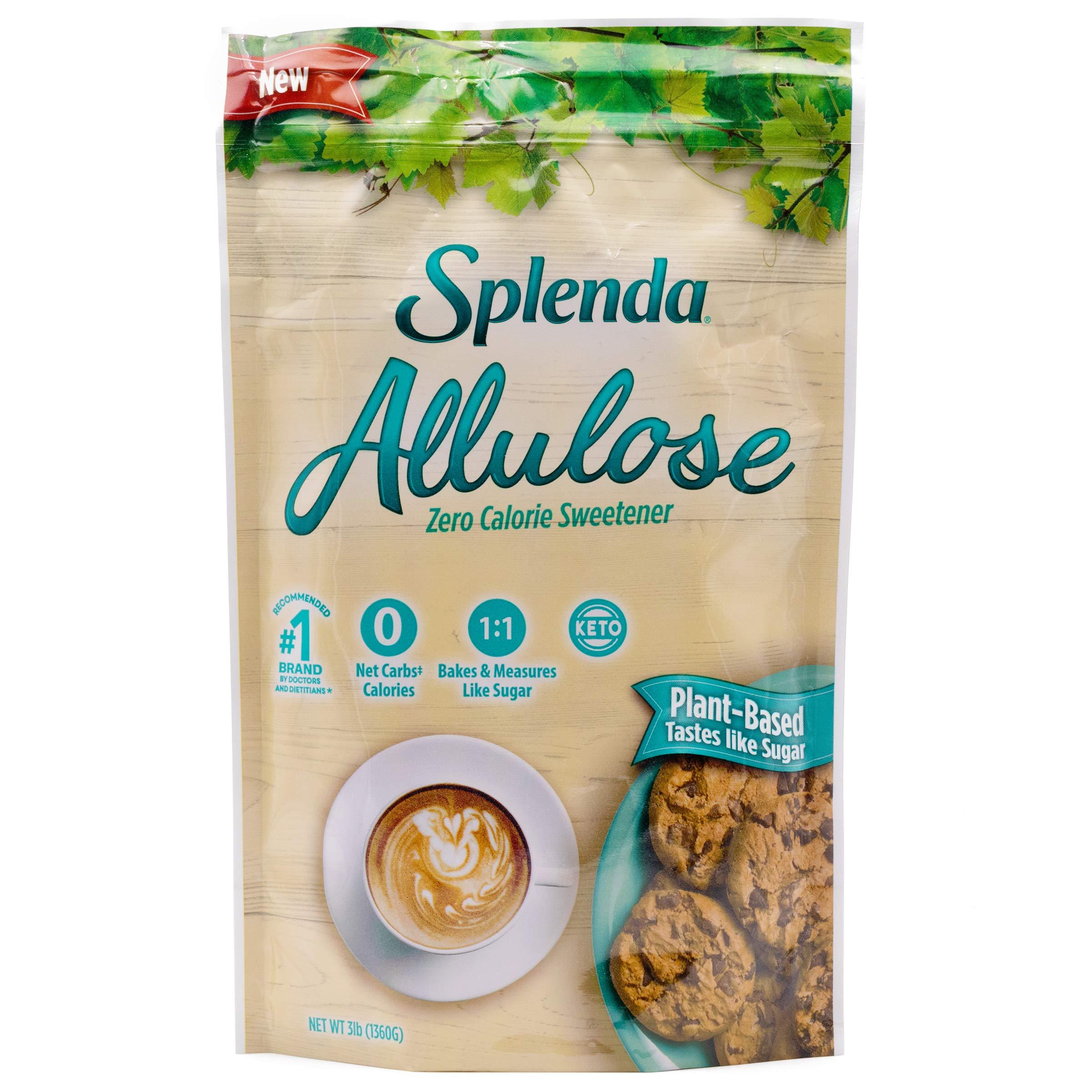 SPLENDA SPLENDA Allulose Plant Based Zero Calorie Sweetener For Baking & Beverages, 3 Pound Resealable Pouch