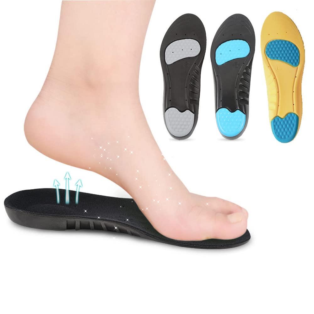 xering Orthotic Arch Support Shoe Inserts Insoles for Men and Women Insoles for Flat Feet,Feet Pain,Plantar Fasciitis, (Blue,S (Men\'s 4-4.5 / Women\'s 6-6.5)230mm)