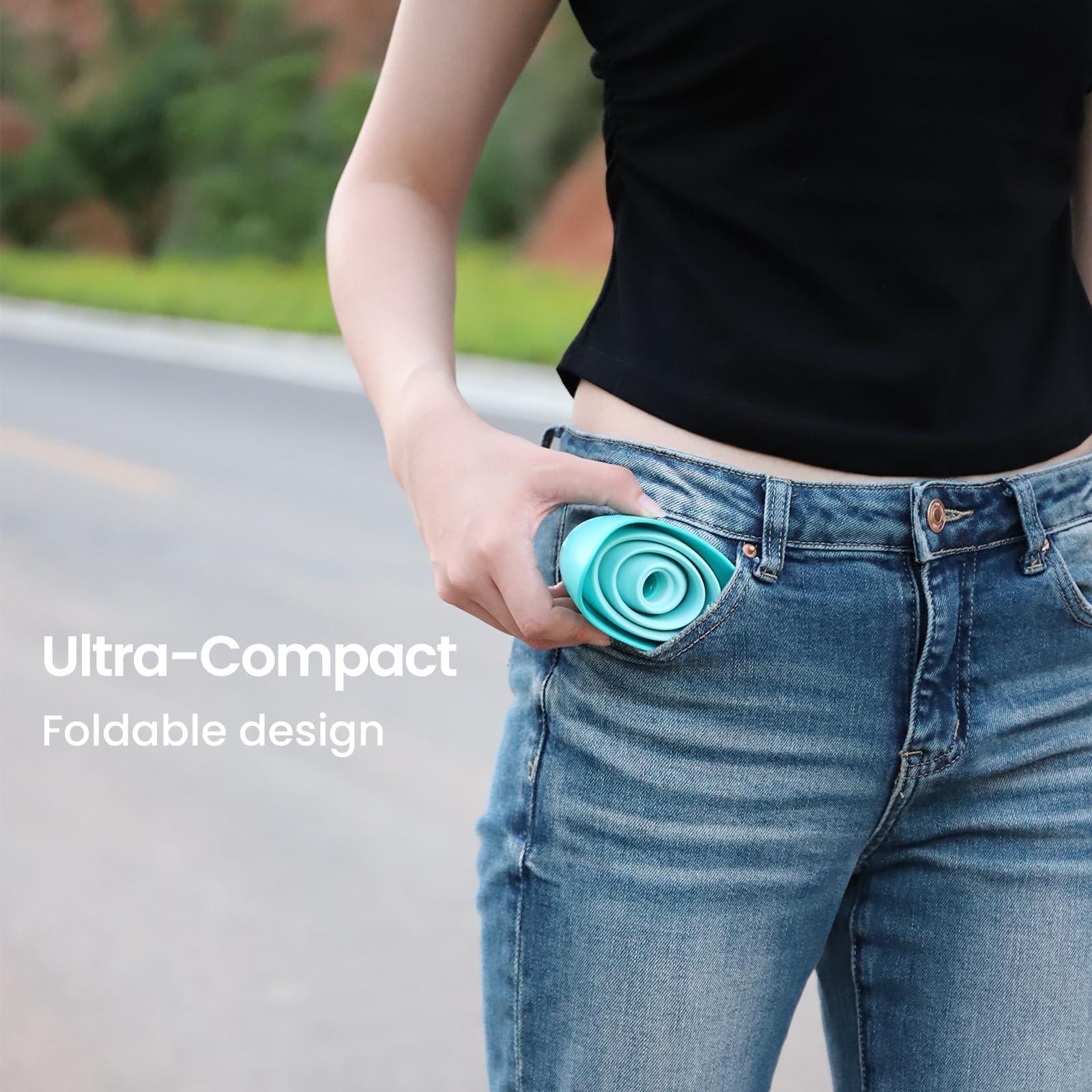 TRIPTIPS TRIPTIPS Pee Conch Foldable Female Urinal Device Portable Urinal for Women She Pee Cup for Women, Pee Funnel for Women Travel Stand to Pee Womens Urinal Funnel with Tube Case