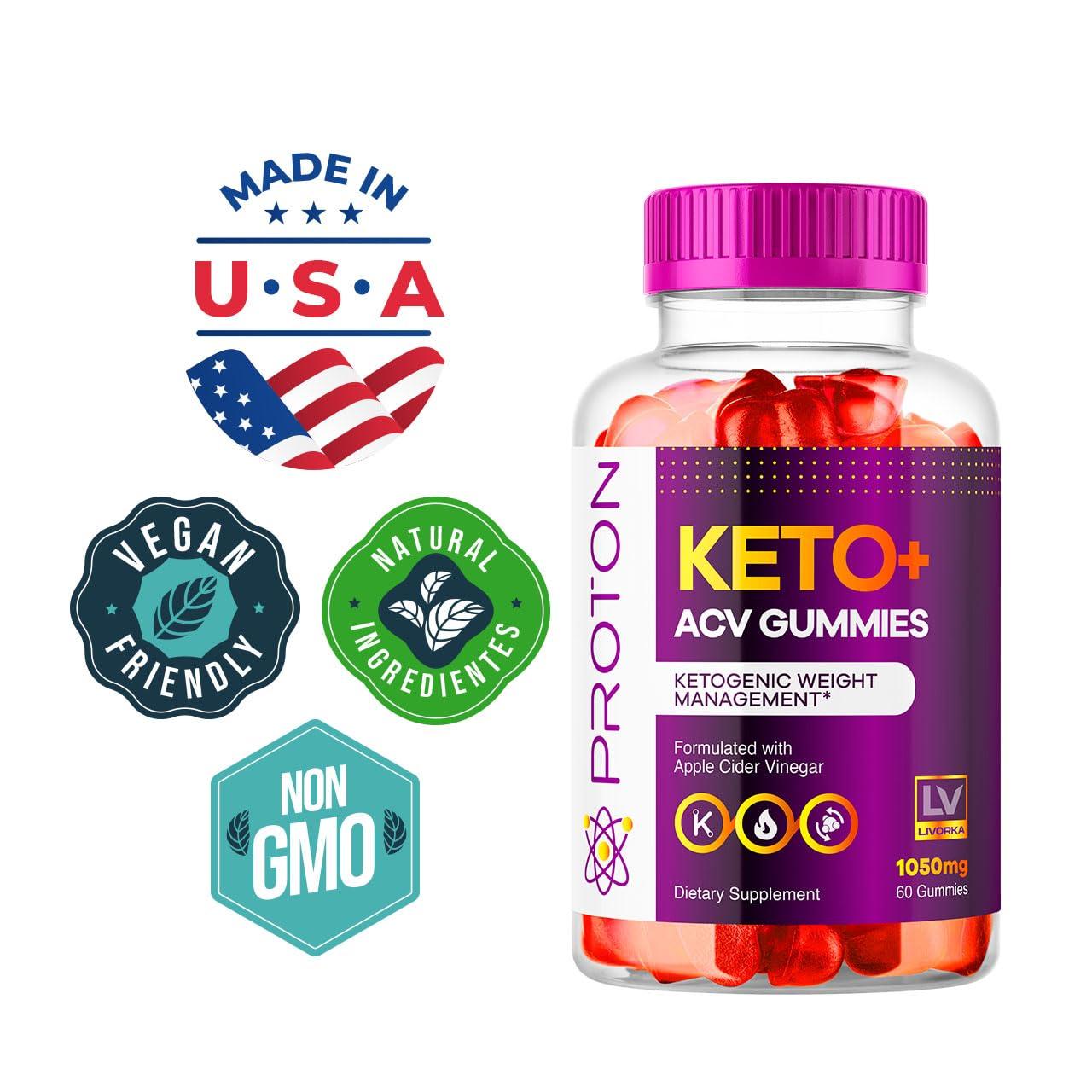 LIVORKA (3 Pack) Proton Keto ACV Gummies, Proton Keto Plus ACV Gummies 1050MG, Proton Keto, Keto ACV Gummies Advanced Proton Apple Cider Vinegar Support, Proton Keto ACV Gummy Reviews, 180 Gummies