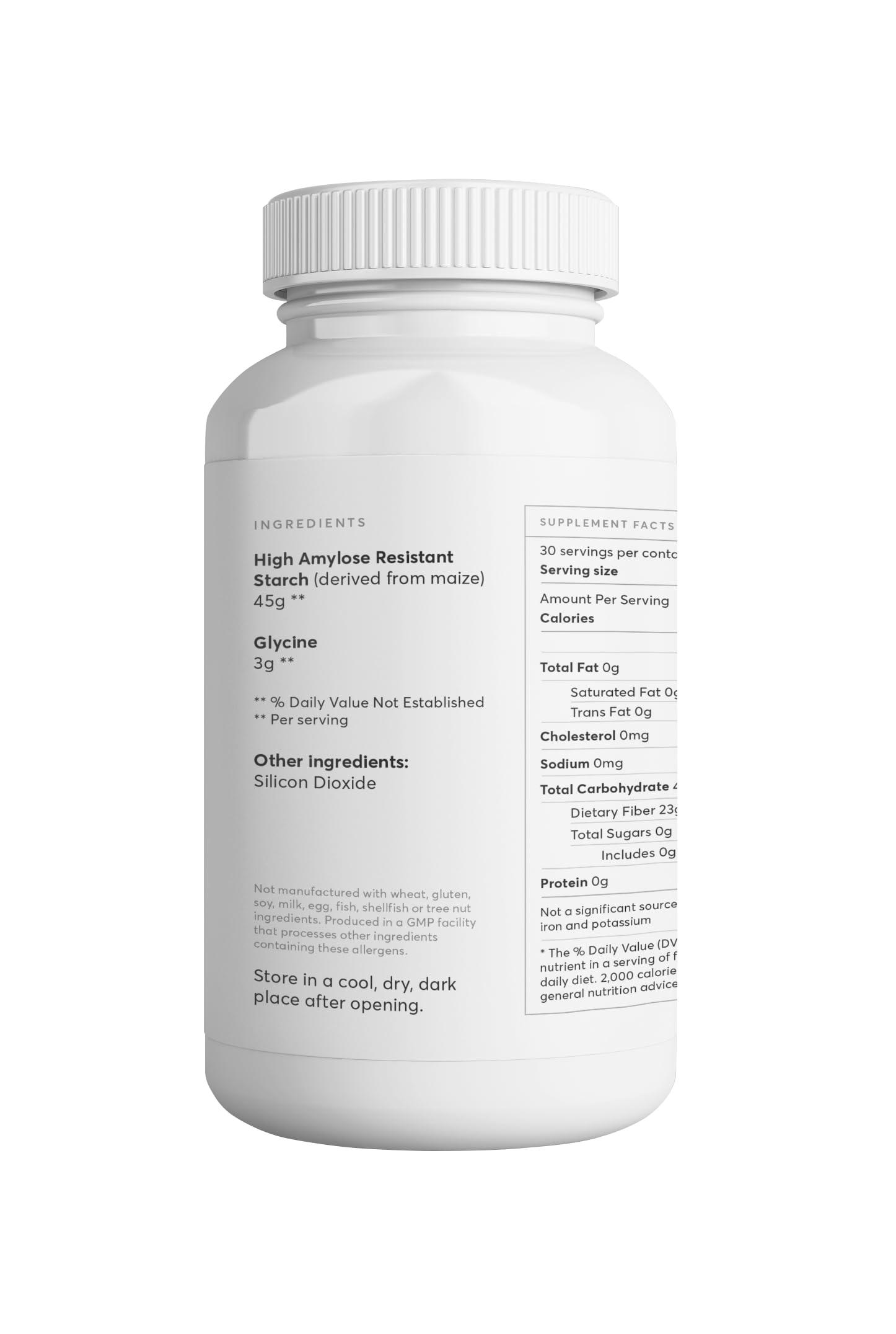 Jo Supplements Jos Resistant Starch Powder - Premium Maize-Derived Superfood, Banana-Free, Lectin-Free - Fiber Supplement to Support Energy, Gut Health, Mood, and Butyrate Production (3LB Supply)