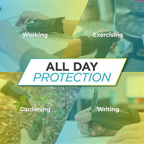 BraceAbility BraceAbility Hard Plastic Thumb Splint | Arthritis Treatment Brace to Immobilize & Stabilize CMC, Basal and MCP Joints for Trigger Thumb, Tendonitis Pain, Sprains (Small Right)