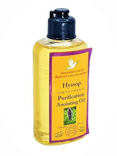 Jerusalem Oils Anointing Oil from Israel - Hyssop - Biblical Oil Made in Jerusalem 120 ML/ 4FL.OZ by SOLOMON4U (Hyssop)