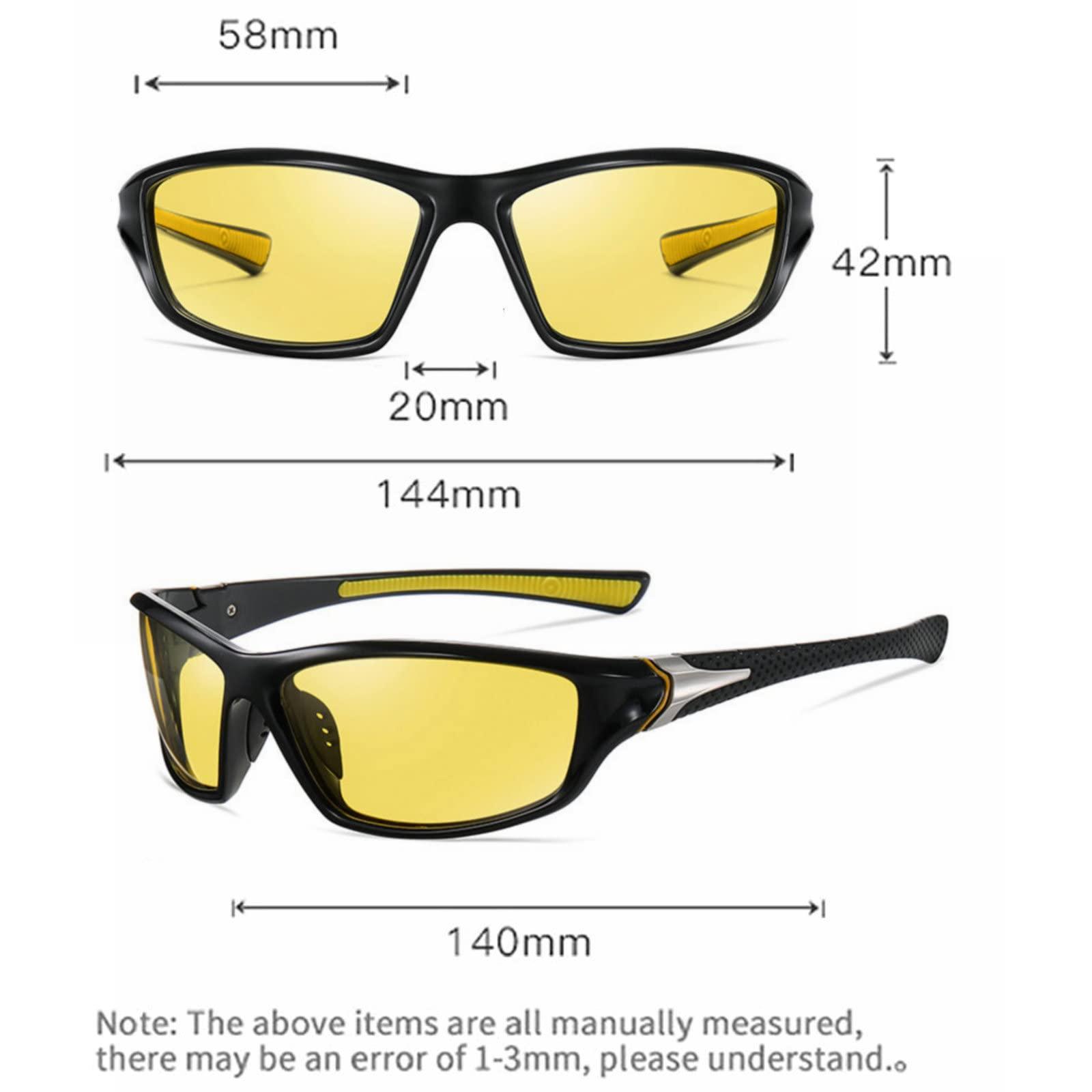 helena Night Vision Glasses for Driving: Anti Glare Night Driving Reading Glasses for Men (red, 1.5, multiplier_x)