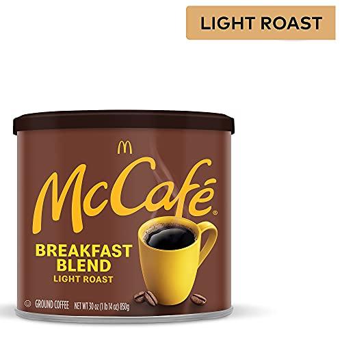 McCafe McCafe Breakfast Blend, Light Roast Ground Coffee, 30 oz Canister