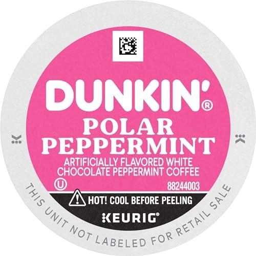 Dunkin' Dunkin Polar Peppermint Flavored Coffee, 60 Keurig K-Cup Pods