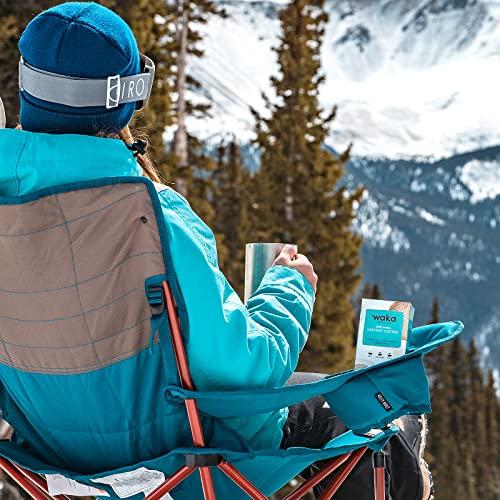 Waka Coffee Waka — Instant Coffee and Tea Bundle — Unsweetened Black Tea — Single-Serve Ethiopian Dark Roast Box Bundle