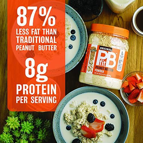 PBfit PBfit All-Natural Peanut Butter Powder, Peanut Butter Powder from Real Roasted Pressed Peanuts, Low in Fat High in Protein, Natural Ingredients, 8 oz, 227g