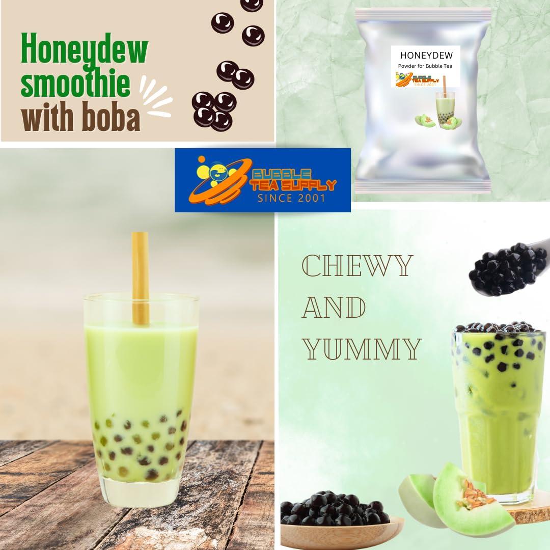Bubble Tea Supply BUBBLE TEA SUPPLY Party Kit Strawberry and Honeydew Starter Bubble Tea Kit Gift Set Bubble Tea Boba Instant Boba Milk Tea Tapioca Bubble Tea Bubble Tea Starter Kit Tapioca Balls Boba Tea Powder Variety Bubble Tea Kit Boba for Bobas Drinks