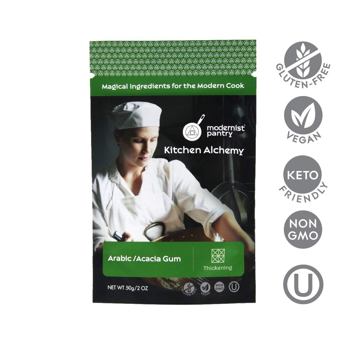 Modernist Pantry Pure Gum Arabic Powder [Acacia Gum] Non-GMO Gluten-Free Vegan OU Kosher Certified - 50g/2oz