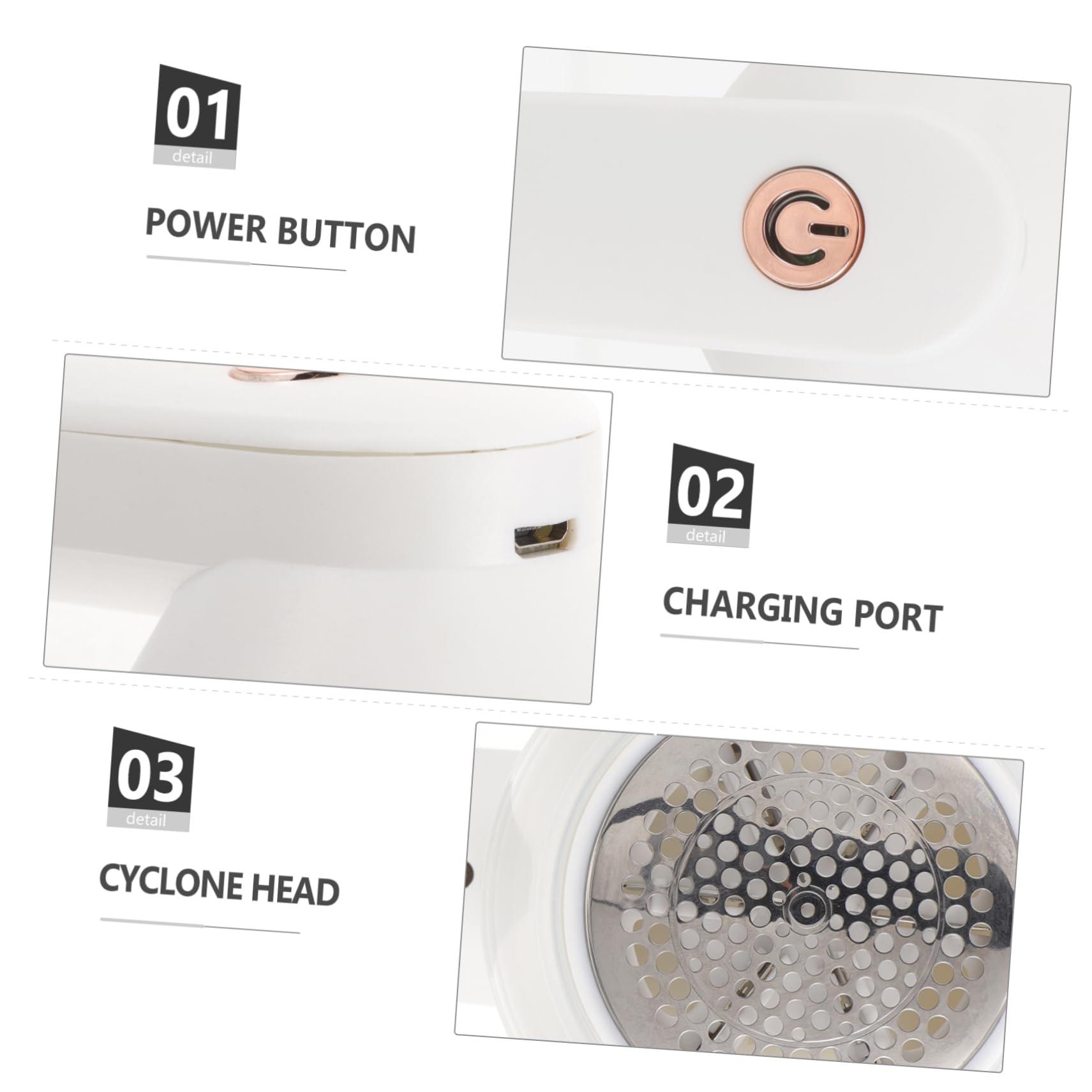 KOMBIUDA KOMBIUDA Carpet Lint Scraper Carpet Shaver Fuzz Remover Fabric Shaver Sweater Shaver Portable Lint Remover Fuzz Shaver Sofa Lint Brush Home Tools White Metal Electric