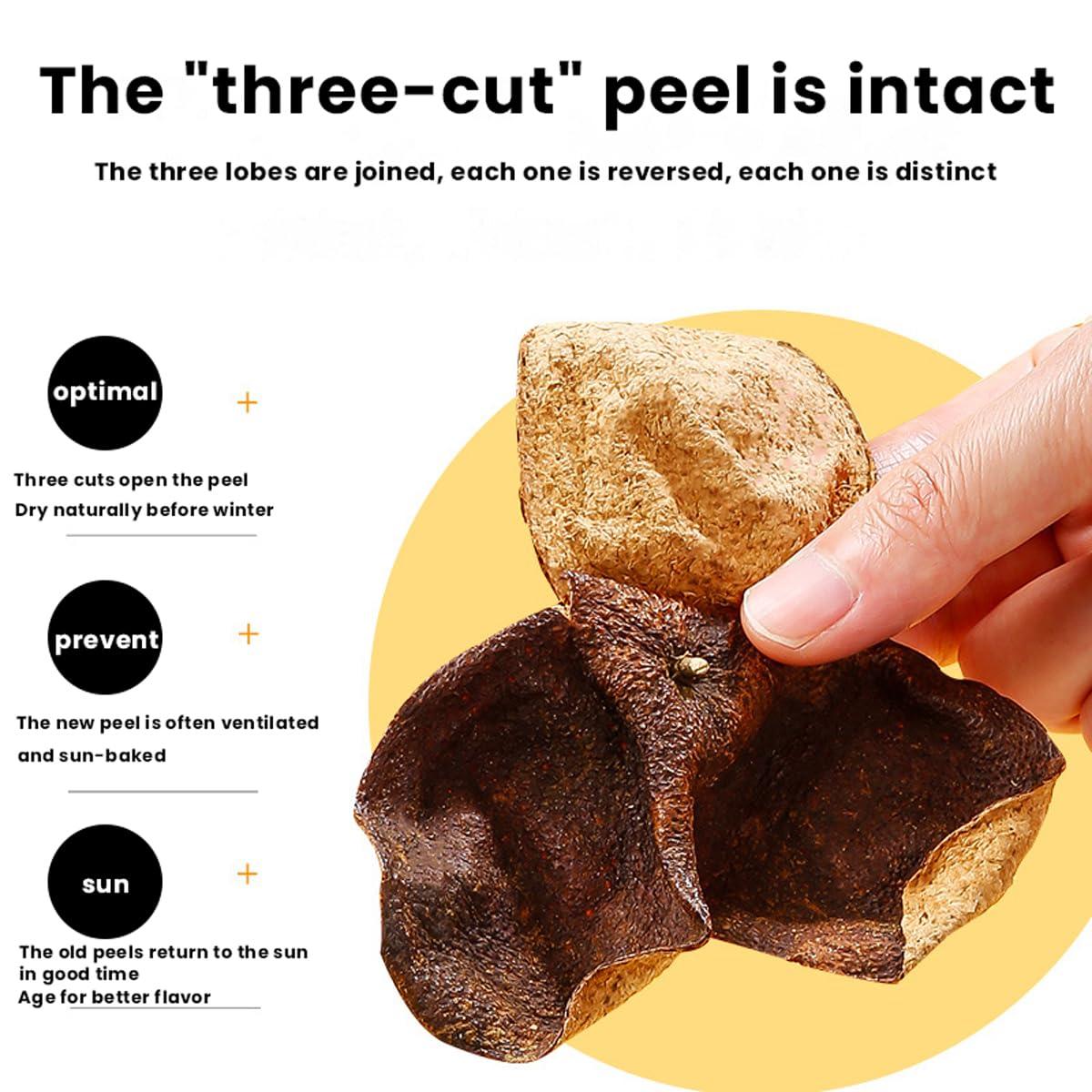 MIHUNTANG Dried Matured Mandarin Peel 3oz 10 Years Dried Citrus Peel Xinhui Tangerine or Orange Pi 85g