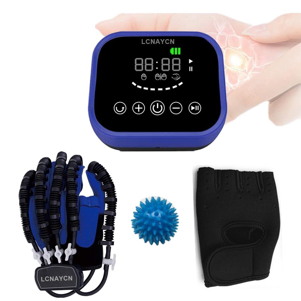 LCNAYCN LCNAYCN Rehabilitation Robot Gloves,Hand Stroke Hemiplegia Recovery Equipment with USB Chargeable and Strength Adjustment (Small, Right Hand)