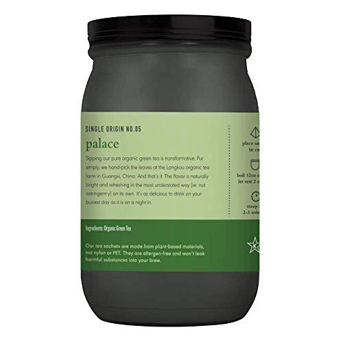 Paromi Paromi Palace Organic Green Tea, Signature Jar, 15 Count