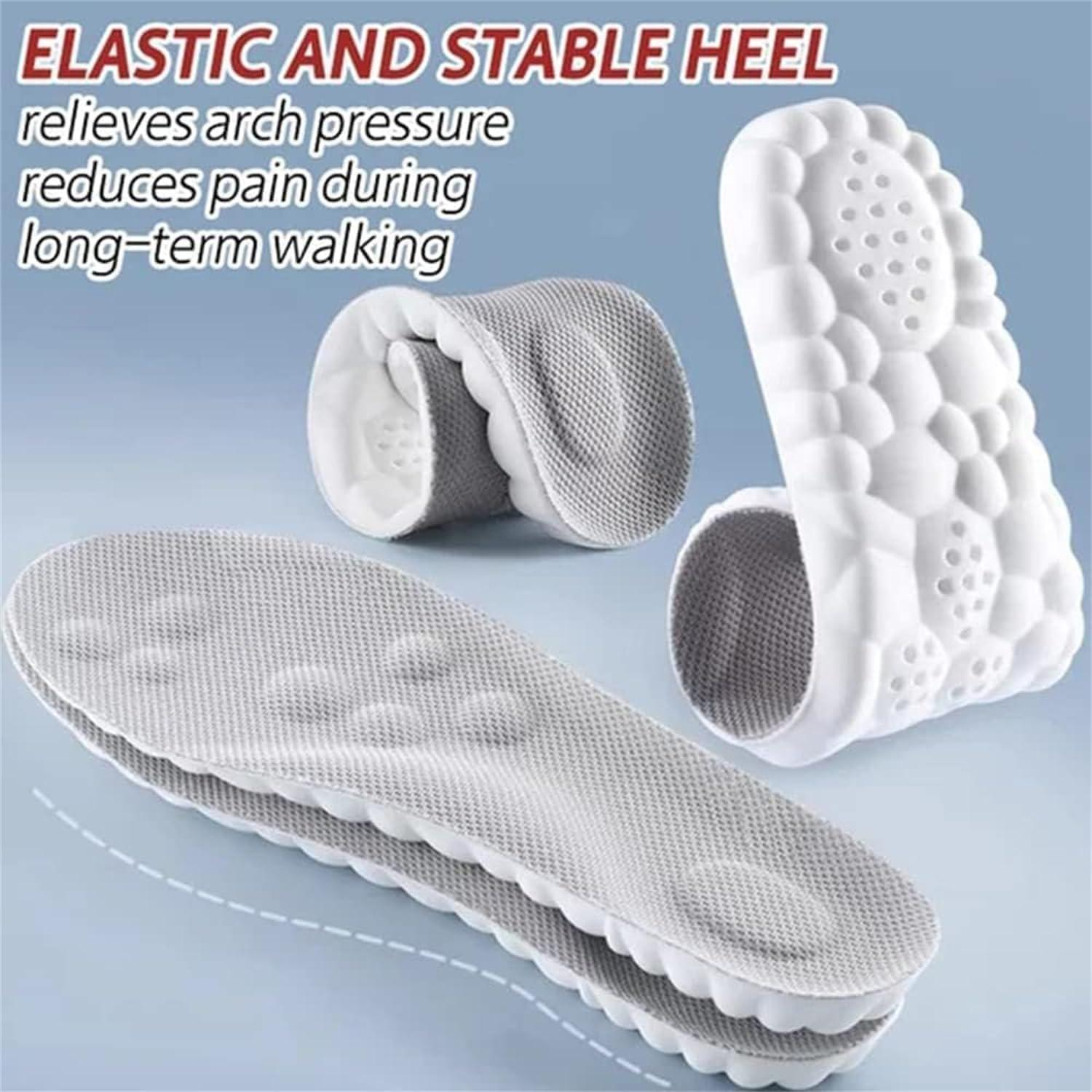 Generic Steppers Insoles,Stepprs Insoles,Steppers Comfort Boosting Massage Insoles,Revolutionary Orthopedic Insole,4d Memory Foam Breathable Shock Absorption (B,6-7)