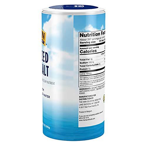 Hain Hain Pure Foods Iodized Sea Salt, 21 Oz