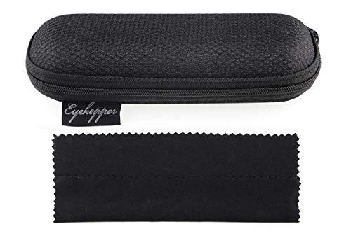 Eyekepper Eyekepper Frameless Blue Light Blocking Glasses with Orange Tinted Lens for Sleeping - Round Rimless Computer Reading Glasses Men Women Black +1.25