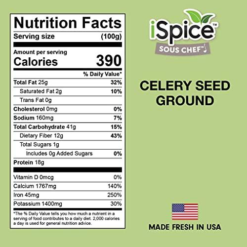 iSpice iSpice - GROUND CELERY SEED POWDER 4.7oz (133g) (celery powder)