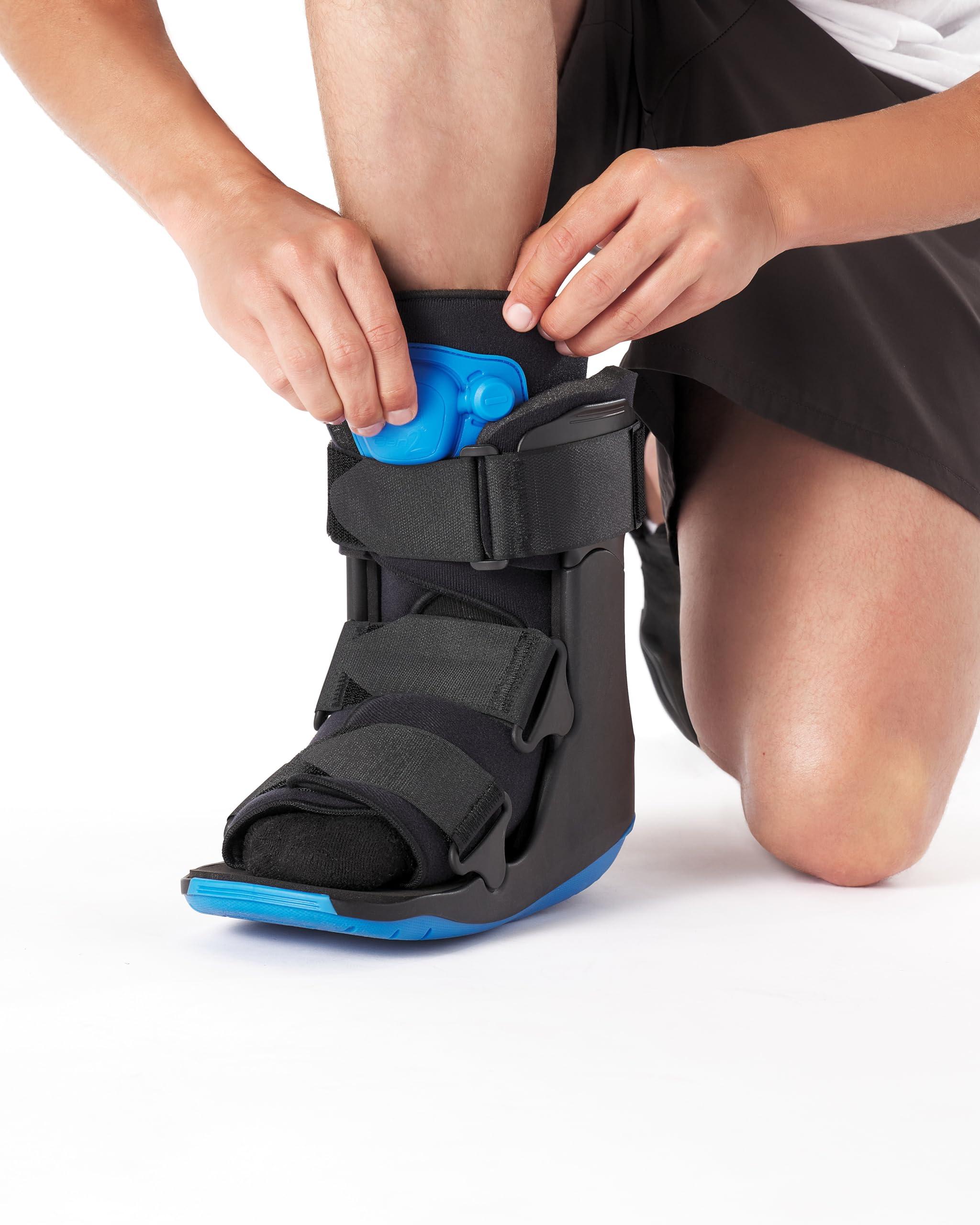 Ovation Medical Ovation Medical Gen 2 Pneumatic Walking Boot - Lightweight, Low Profile CAM Walker Boot - Premium Medical Boot for Foot Injuries, Ankle Sprains, Fracture Recovery Support, & More (Short, Large)