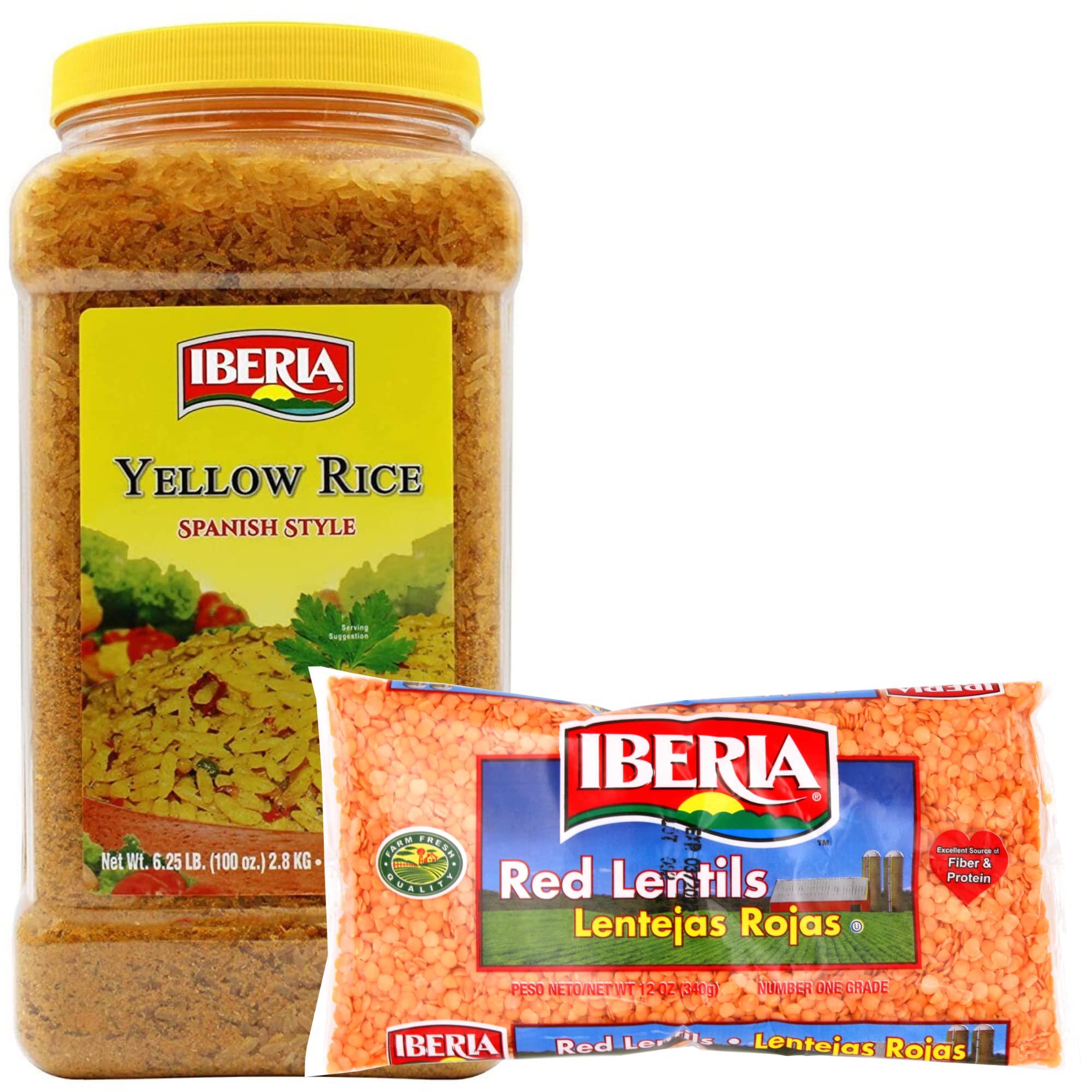 Iberia Iberia Yellow Rice 6.25lb. + Iberia Red Lentils 12 oz.
