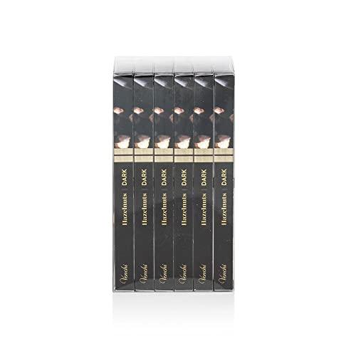 Venchi Venchi Set of 6 70% Dark Chocolate and Hazelnut bars, 21.16 oz