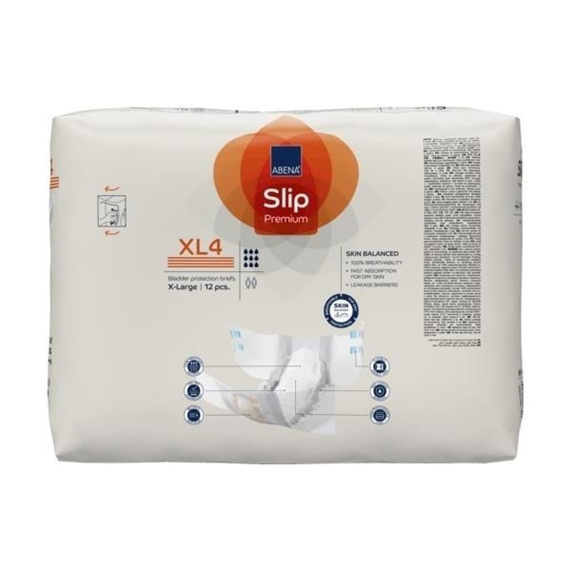 Abena Abena Slip Premium XL4 Adult Incontinence Brief XL Heavy Absorbency 1000021294, 24 Ct