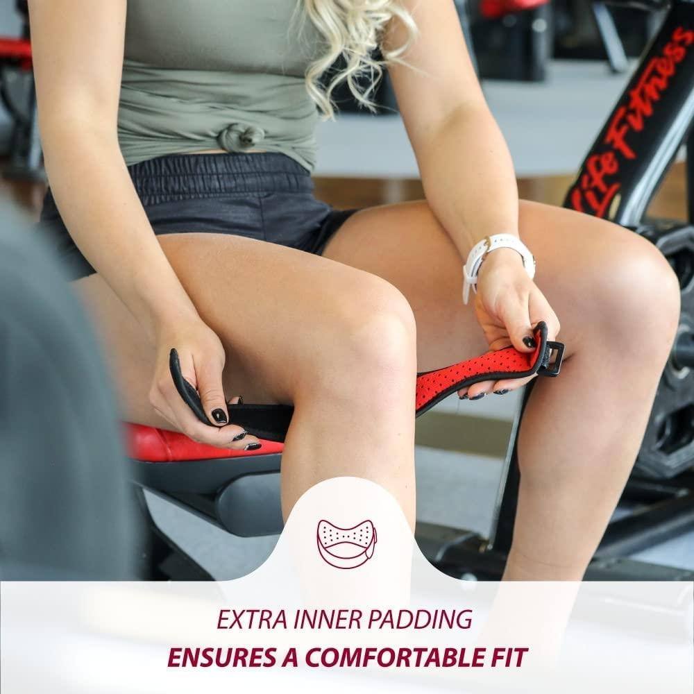 KARM KARM Plus Size Knee Brace for Women & Men Plus Size - Patella Band - Patellar Tendon Support Strap for Jumpers Knee Pain, Basketball, Sports, Obese (XXL/3XL/4XL/5XL/6XL, Pair of 2 Straps, Black)