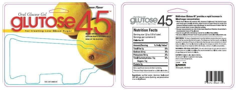 Glutose Glutose 45 Oral Glucose Gel Lemon Flavor - 112.5 gm, Pack of 2