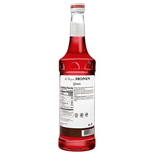 Monin Monin - Guava Syrup, Exotic and Strong Fruity Flavor, Great for Cocktails, Mocktails, and Lemonades, Vegan, Non-GMO, Gluten-Free (750 ml)