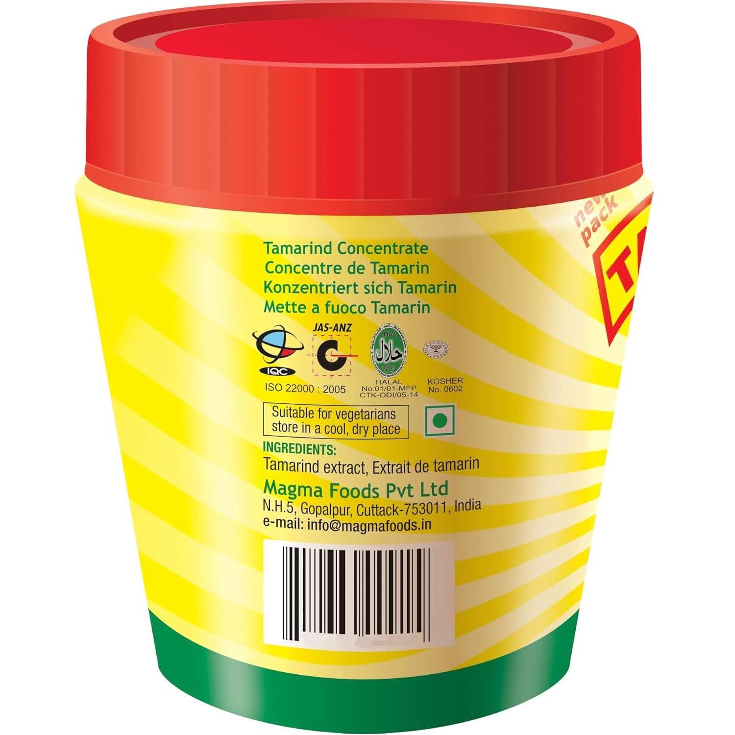 Tamicon Tamicon Tamarind Concentrate | Sweet & Sour Tamarind Paste | Authentic South Indian Style Flavor | Perfect for Curries, Sauces, Dips & Soups | 8.01 Oz (Pack of 2)