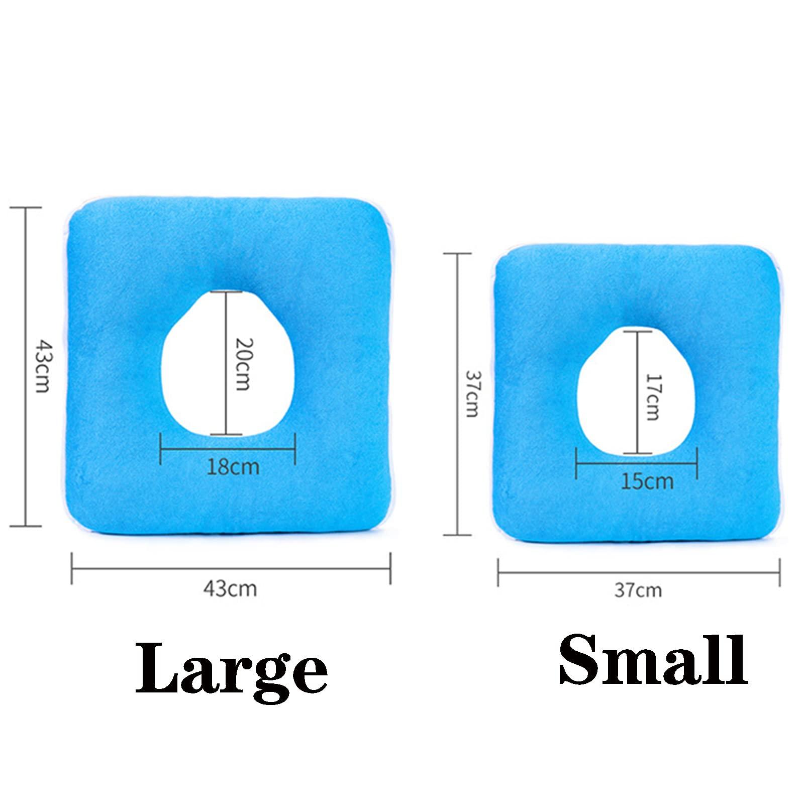 AAGAZA AAGAZA Donut Tailbone Pillow - Hemorrhoid Cushion for Bed Sores Relieve Pain Relief Wheelchair,Pregnancy, Donut Cushion Seat for Patient Elder,M,Grey /6970 (Color : Grey, Size : M)