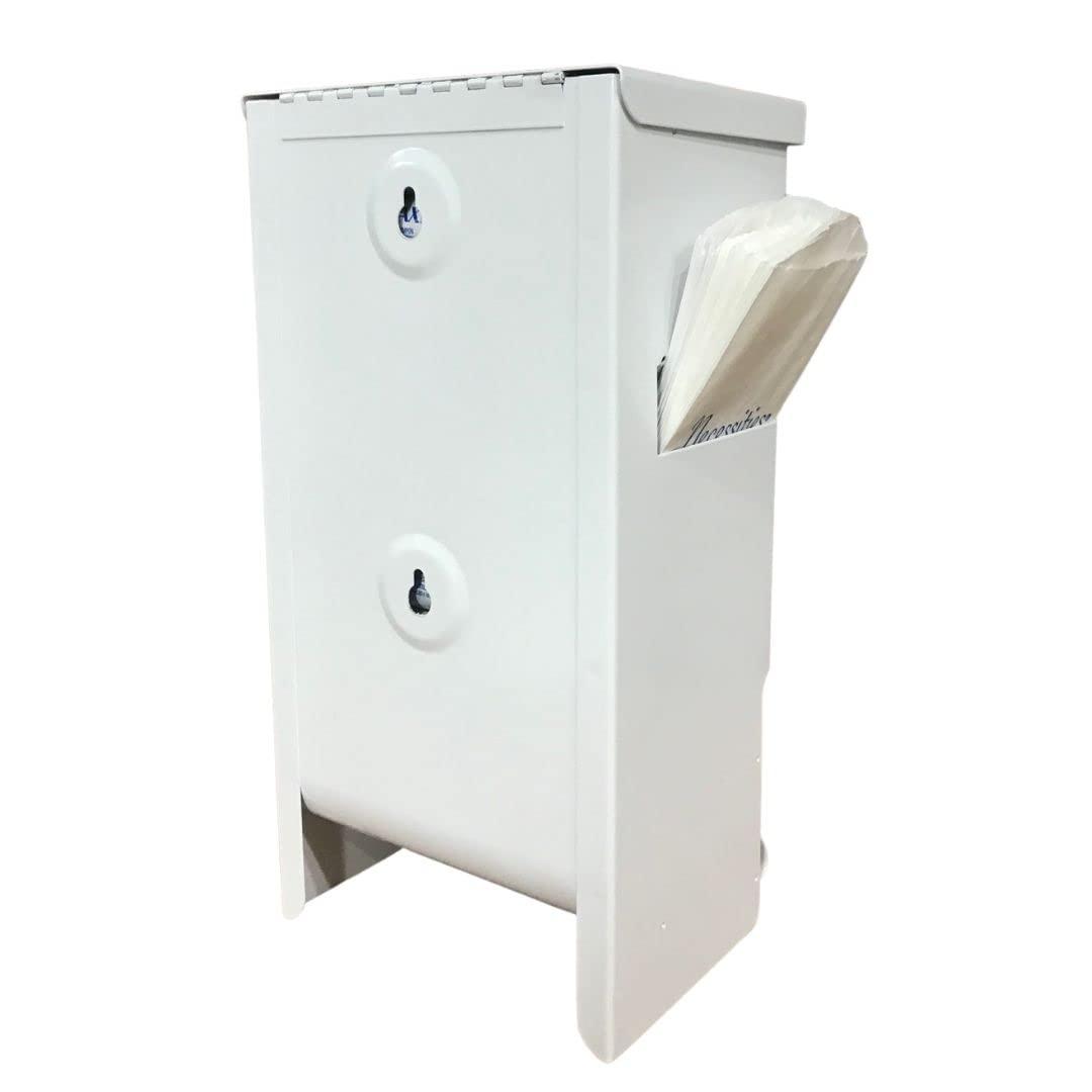 GG Golden Group INTERNATIONAL Tampon and pad Dispenser, Compact, Free Vending, White Steel Restroom Fixture
